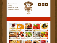 Tablet Screenshot of chocolatemoussecatering.com